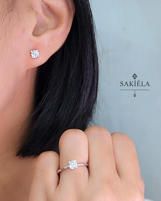 Diamond Ring & Earrings Set 35