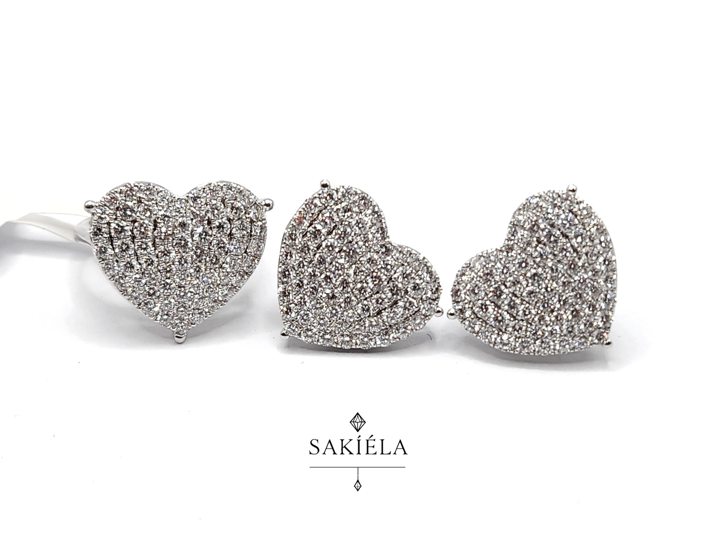 Diamond Ring & Earrings Set 62