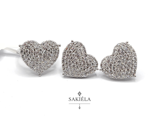 Diamond Ring & Earrings Set 62