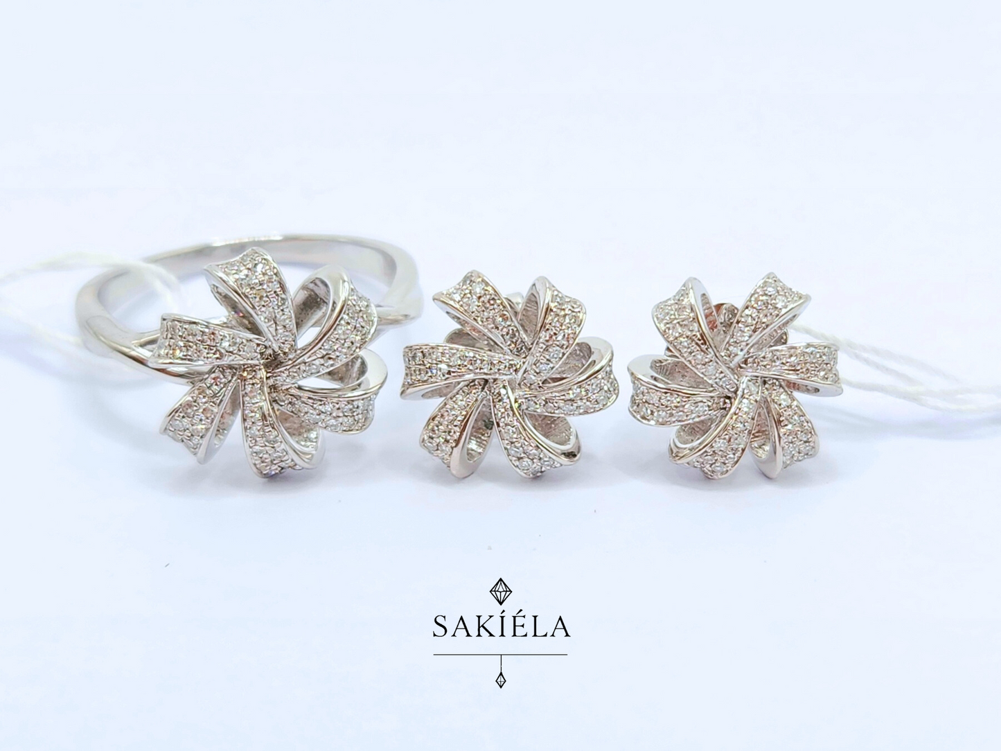 Diamond Ring & Earrings Set 04