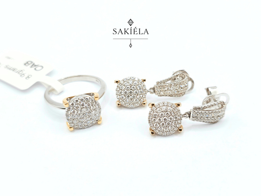 Diamond Ring & Earrings Set 49