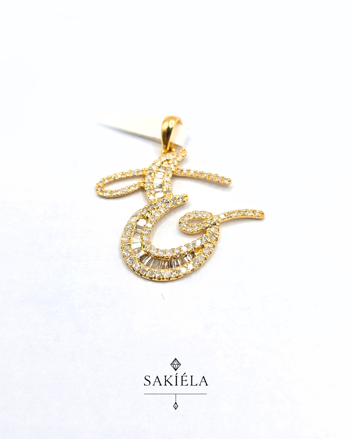 "E" Pendant - 0.50cts