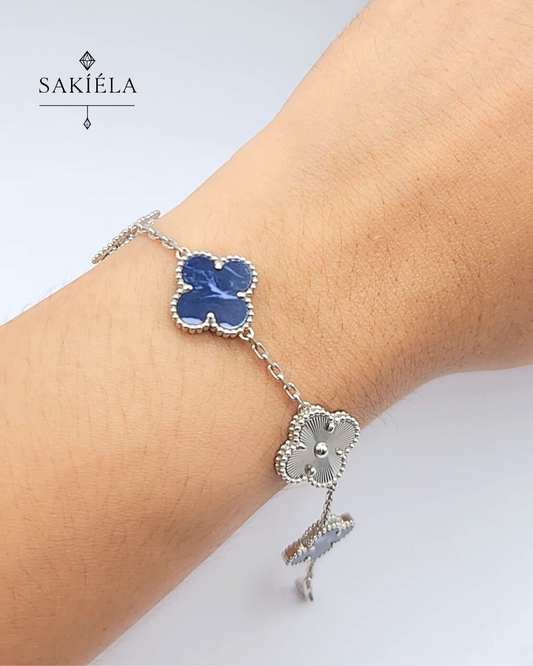 Van Cleef & Arpels' Alhambra 5 Motif Bracelet (Pietersite)