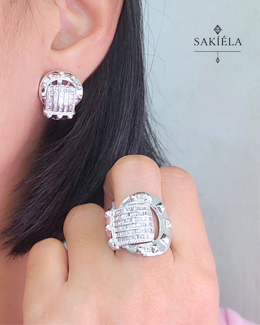 Diamond Ring & Earrings Set 70