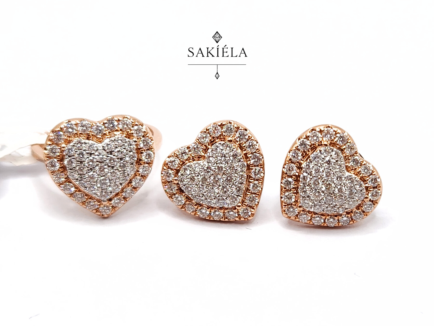 Diamond Ring & Earrings Set 95
