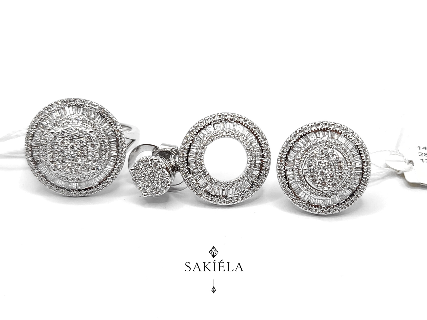 Diamond Ring & Earrings Set 93
