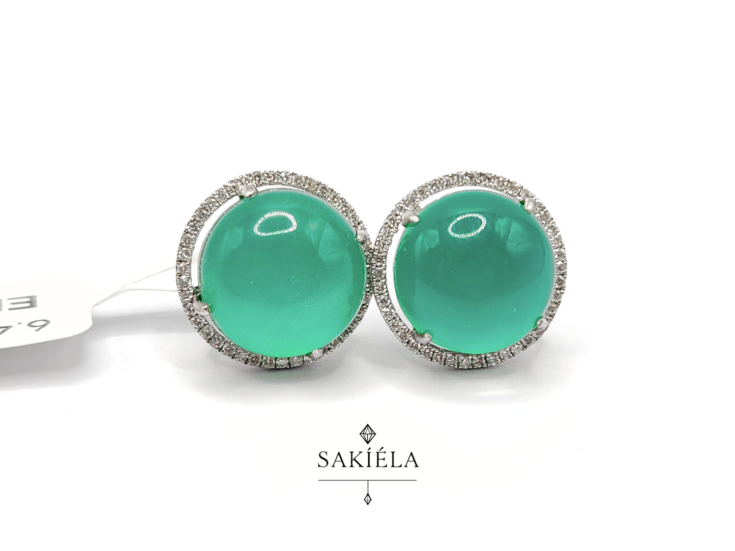 Green Gem Earrings - 0.50cts