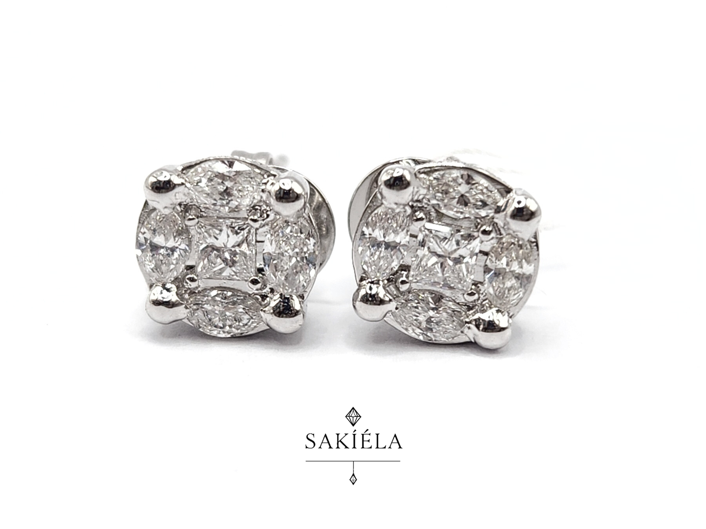 Diamond Earrings - 0.842cts