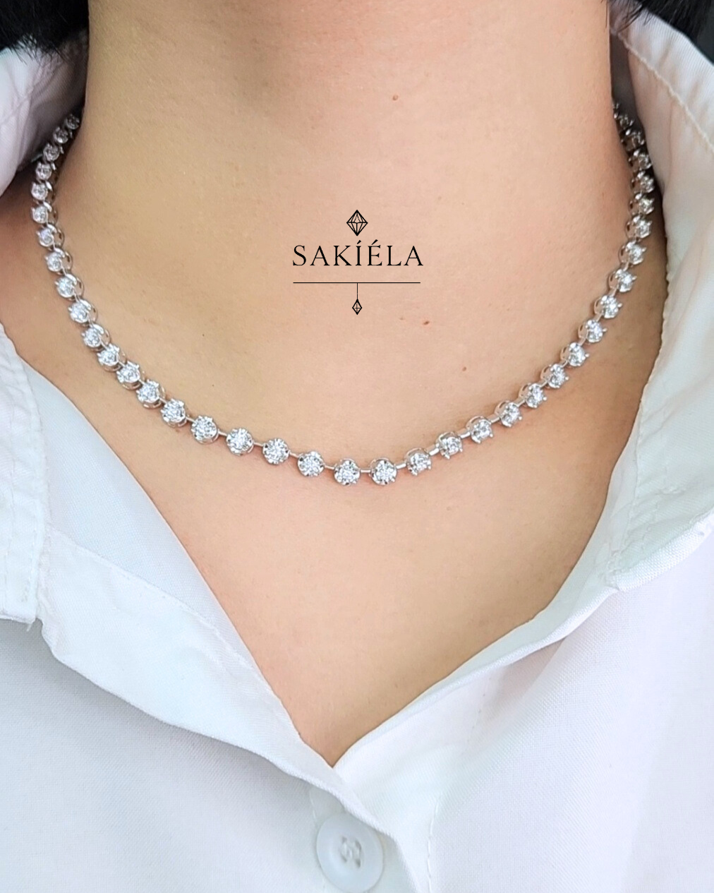 Tennis Necklace - 1.521cts