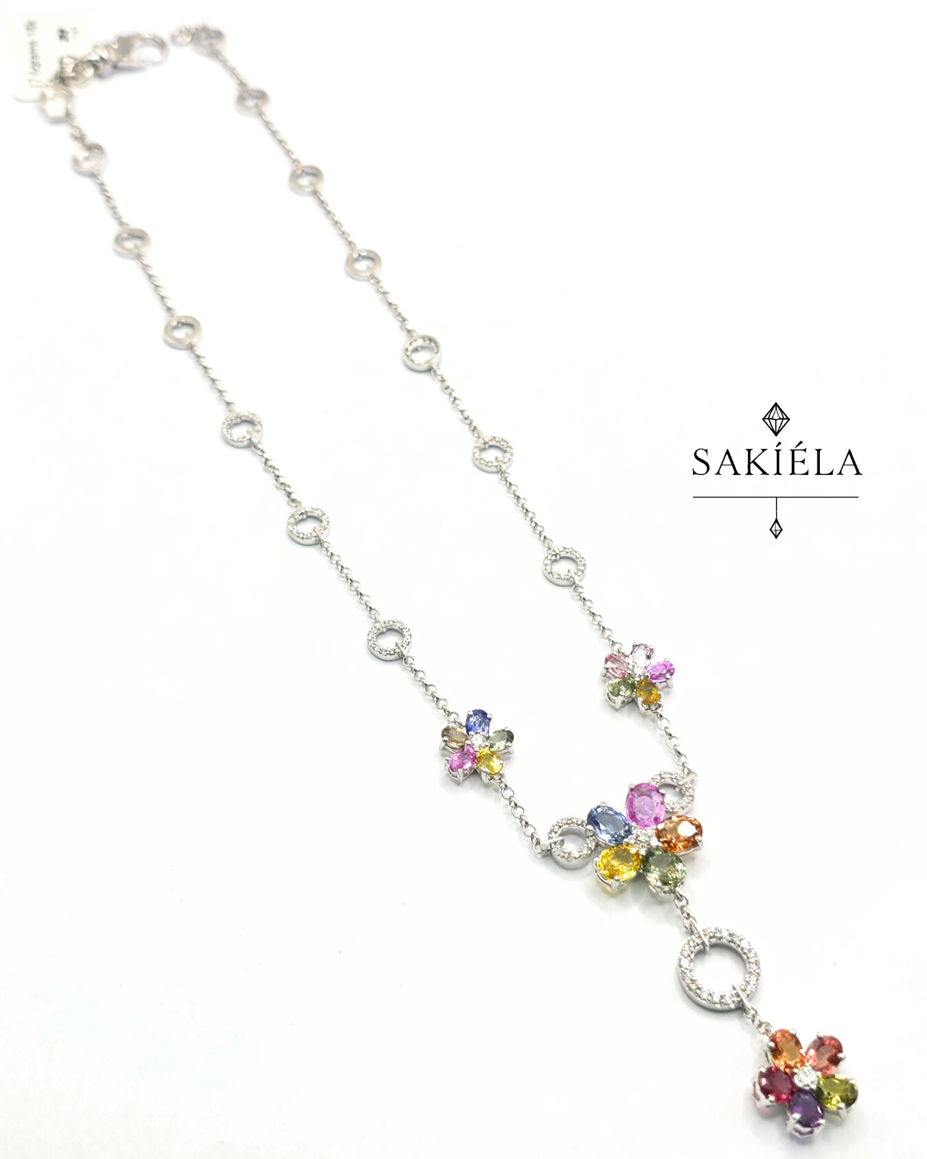 Rainbow Floral Necklace