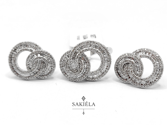 Diamond Ring & Earrings Set 64