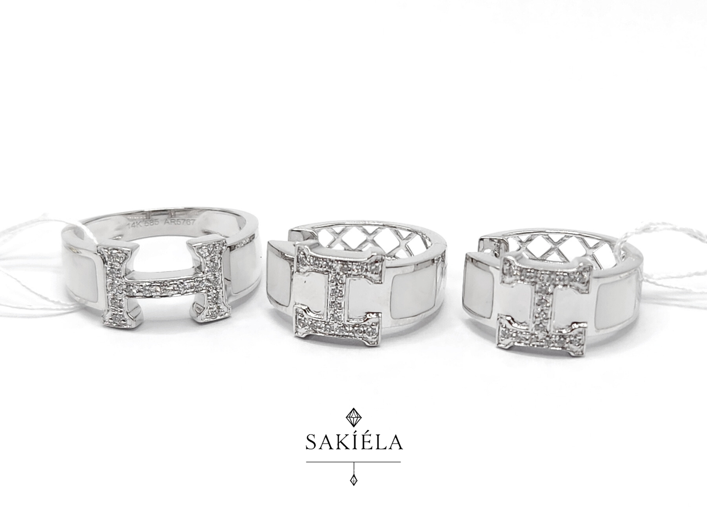 Hermès "H" Ring & Earrings Set