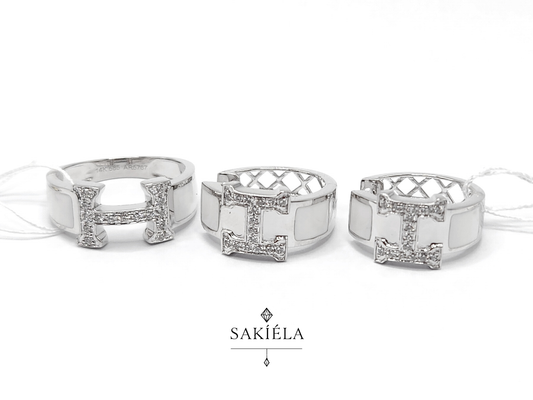 Hermès "H" Ring & Earrings Set