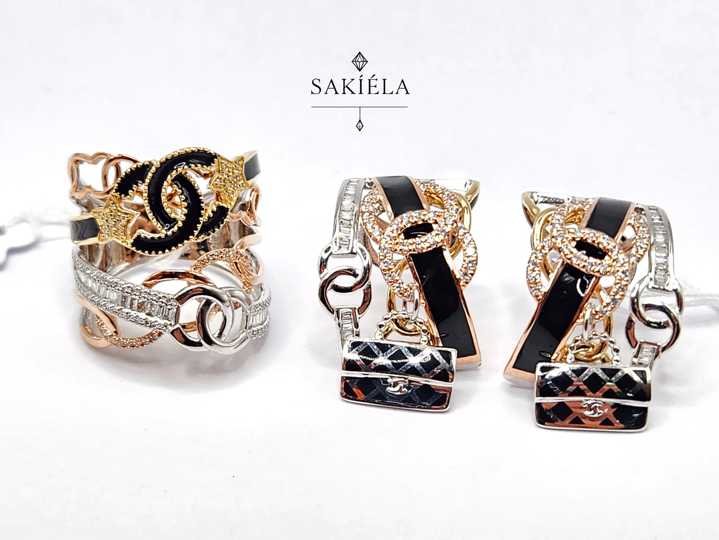 Diamond Ring & Earrings Set 91