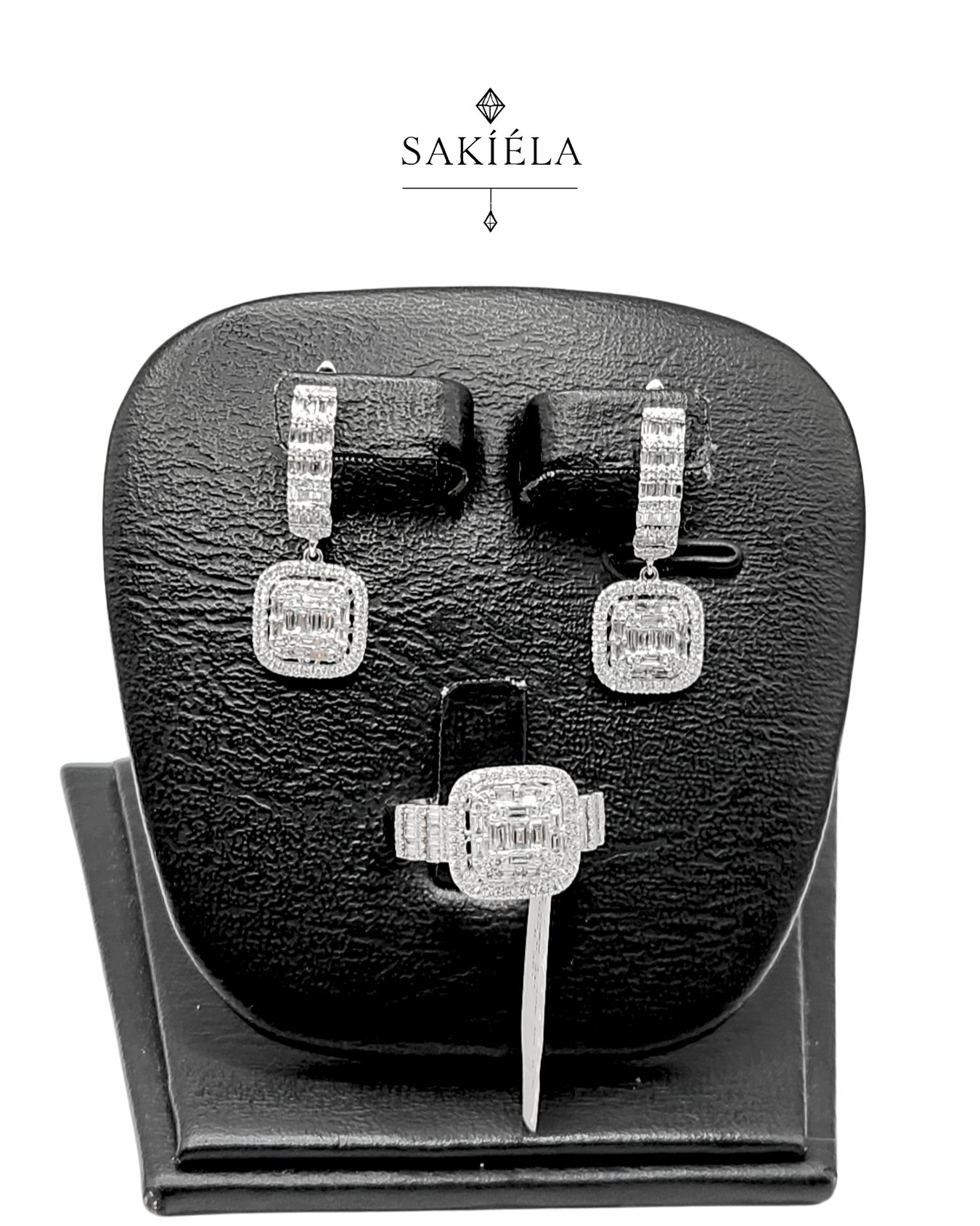 Diamond Ring & Earrings Set 84