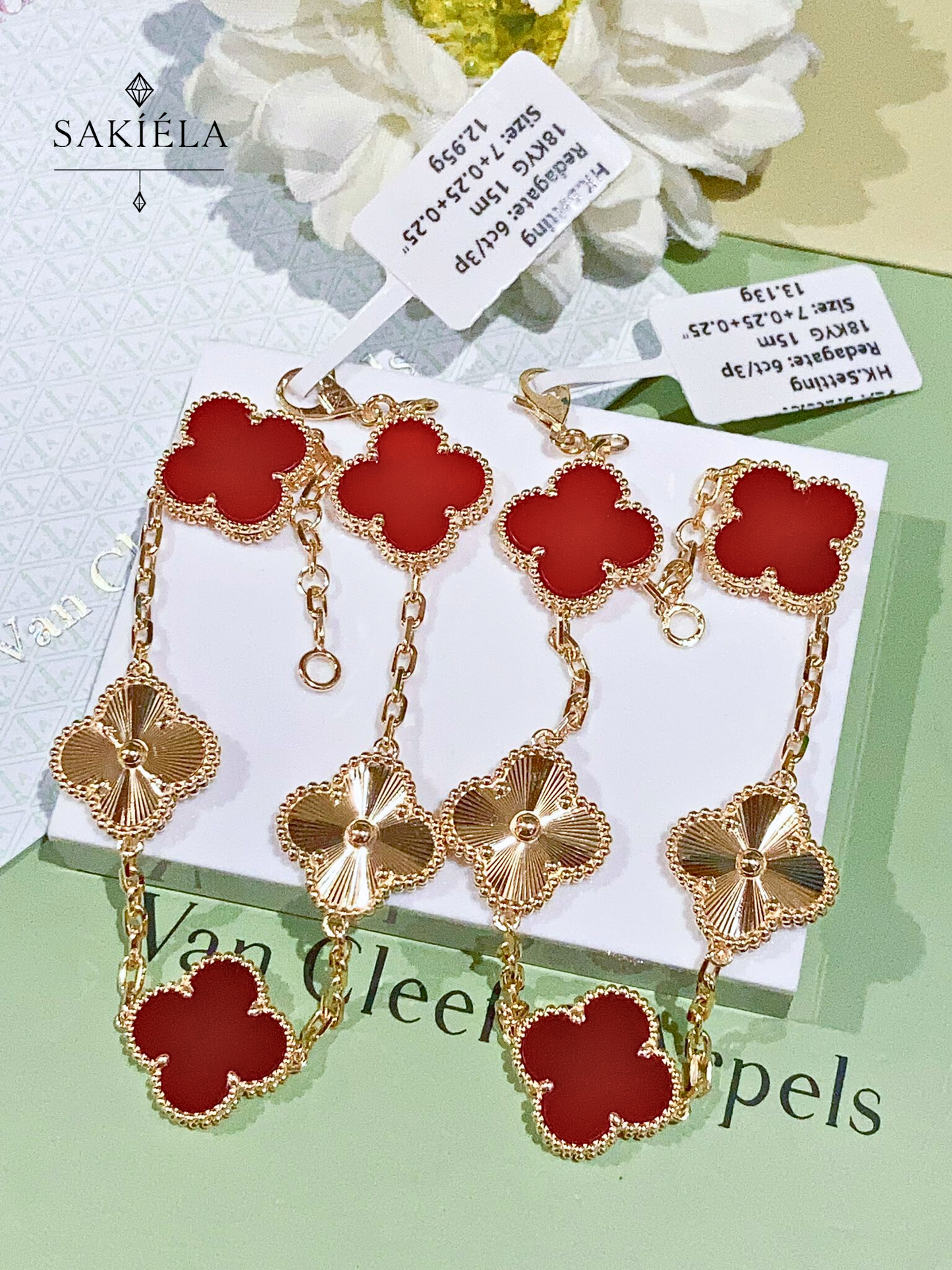 Van Cleef & Arpels Alhambra 5 Motif Bracelet