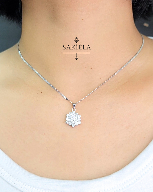 Cluster Pendant Necklace - 1ct