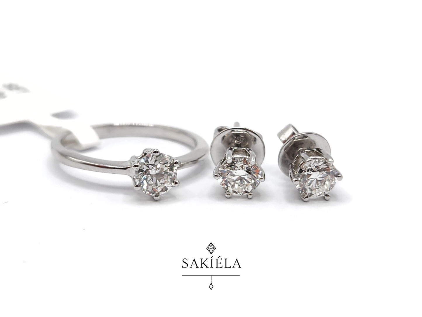 Diamond Ring & Earrings Set 59