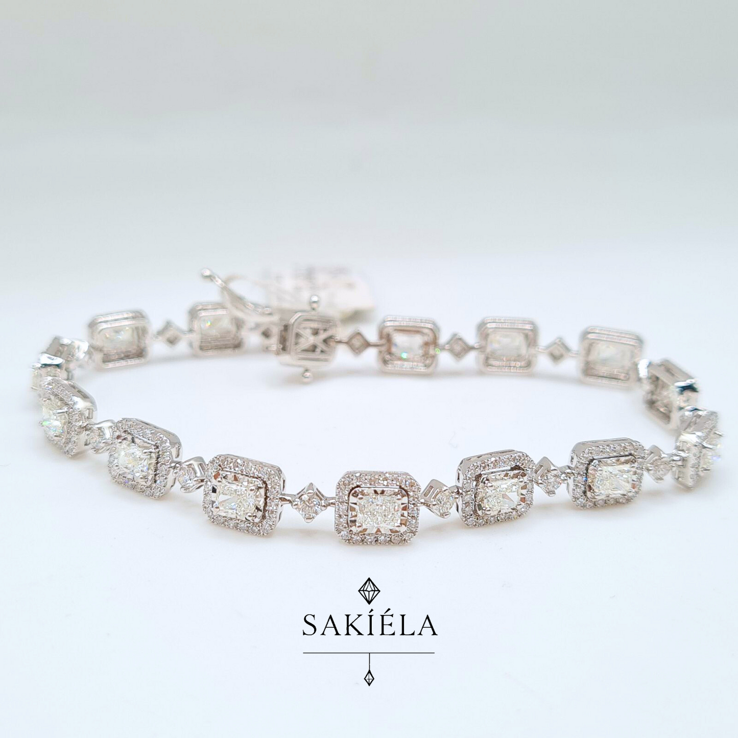 Diamond Tennis White Gold Bracelet