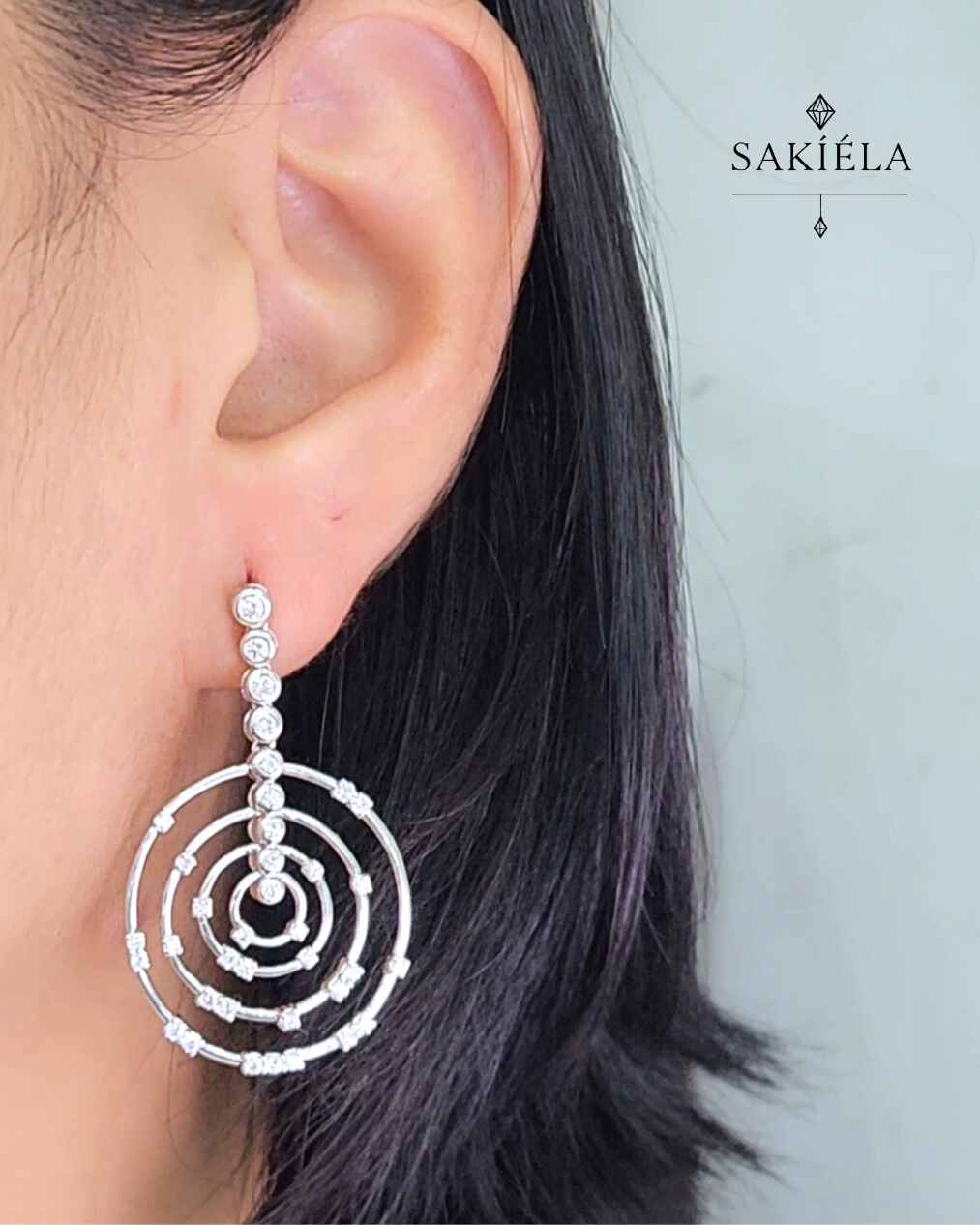Concentric Earrings - 2cts