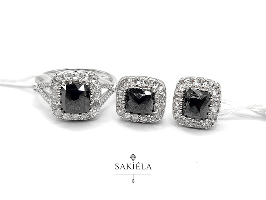 Diamond Ring & Earrings Set 80