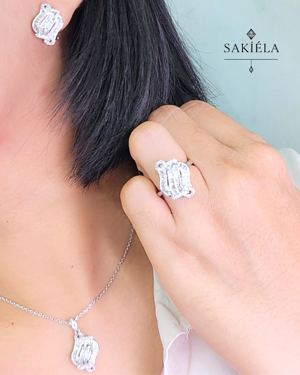 Curvy Diamond Set - 4cts