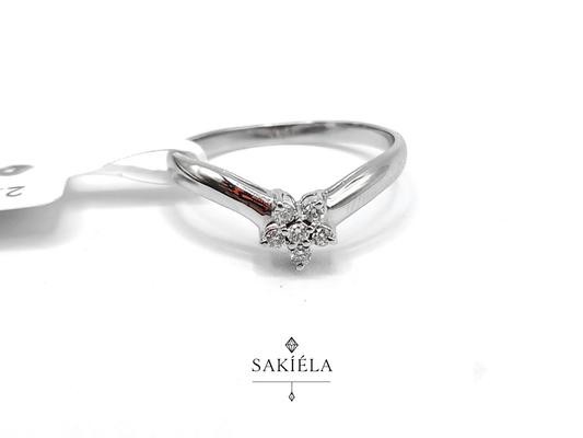 Flower Ring - 0.12cts
