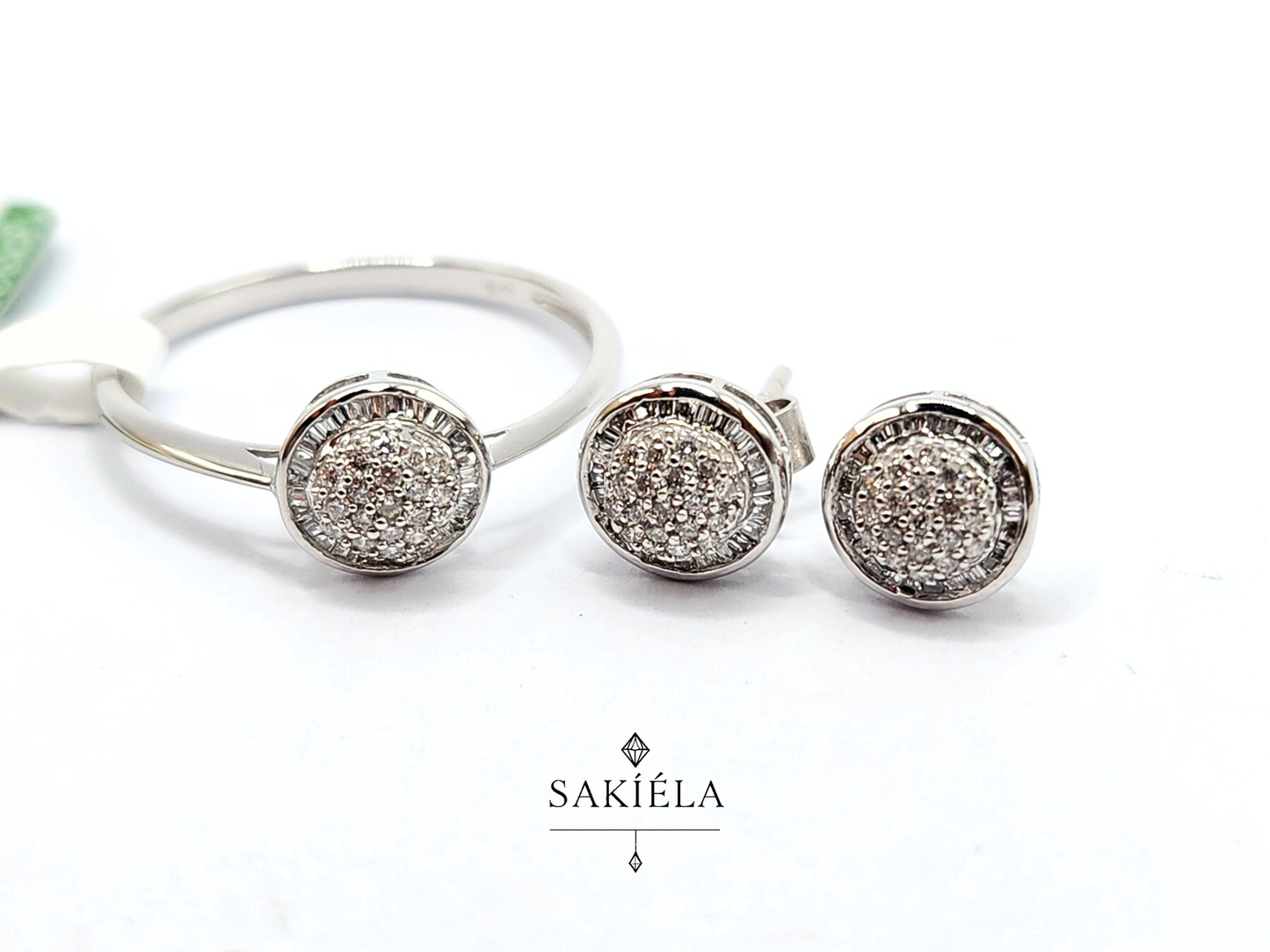 Diamond Ring & Earrings Set 18