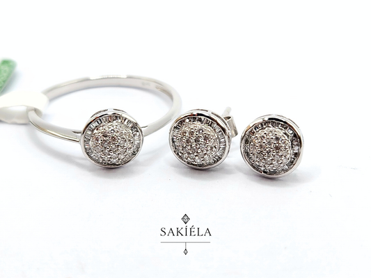 Diamond Ring & Earrings Set 18