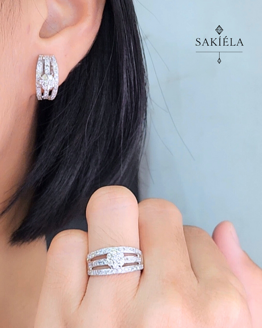 Diamond Ring & Earrings Set 38
