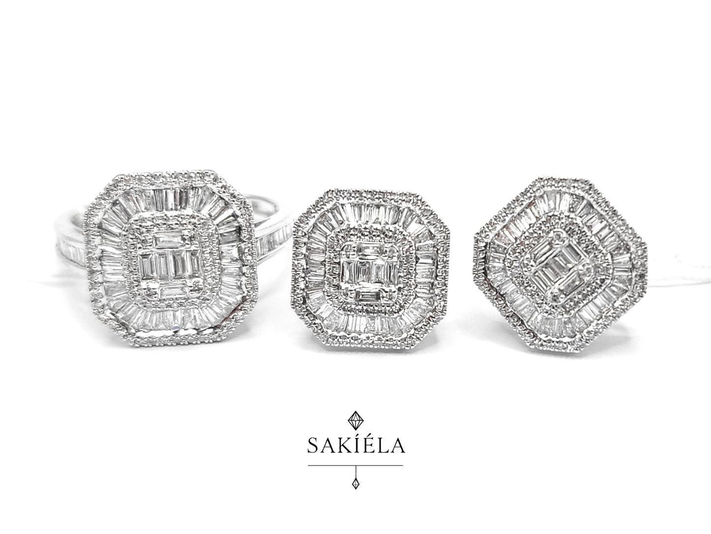 Diamond Ring & Earrings Set 85