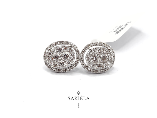 2-Way Diamond Earrings - 2cts