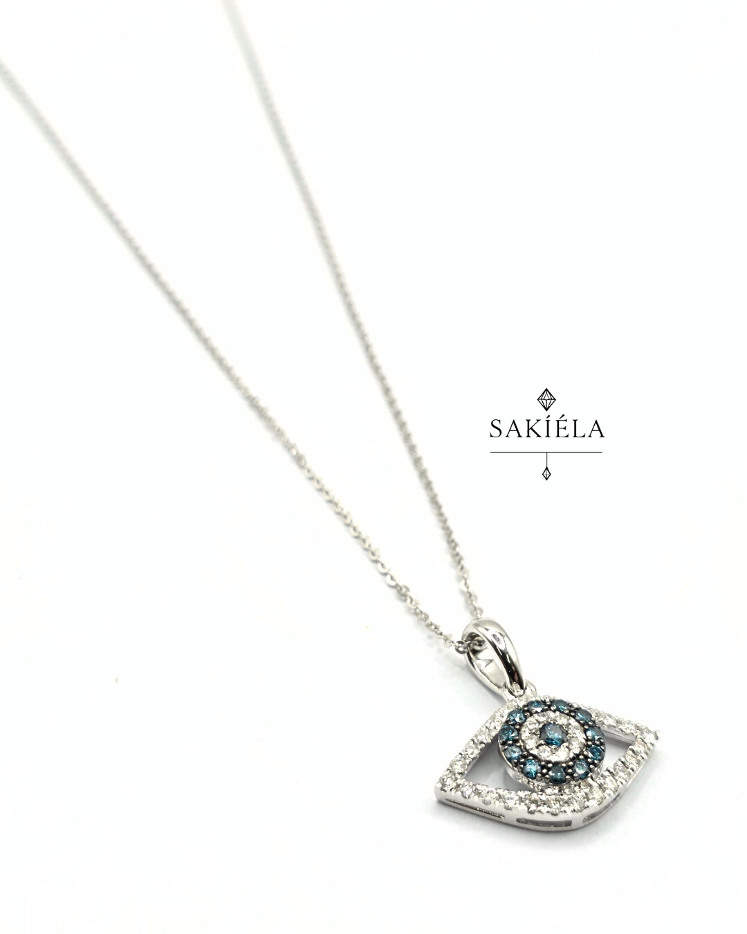 Evil Eye Necklace - 0.321cts