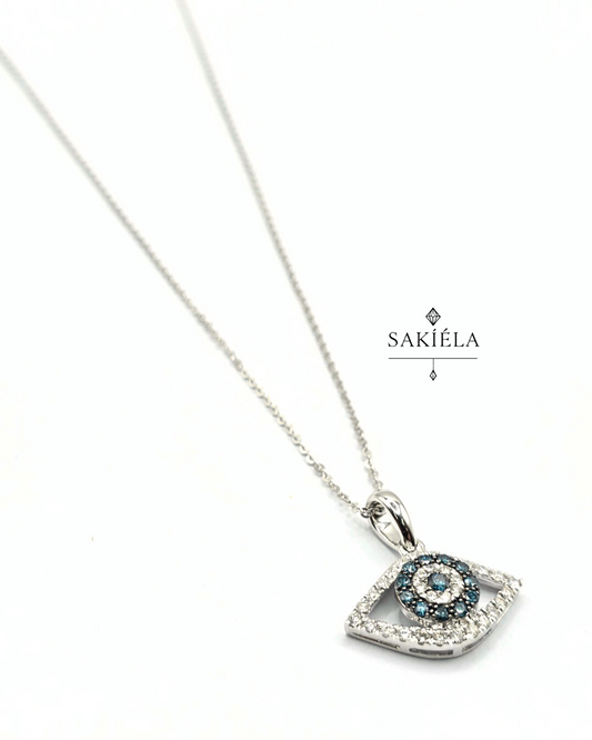 Evil Eye Necklace - 0.321cts