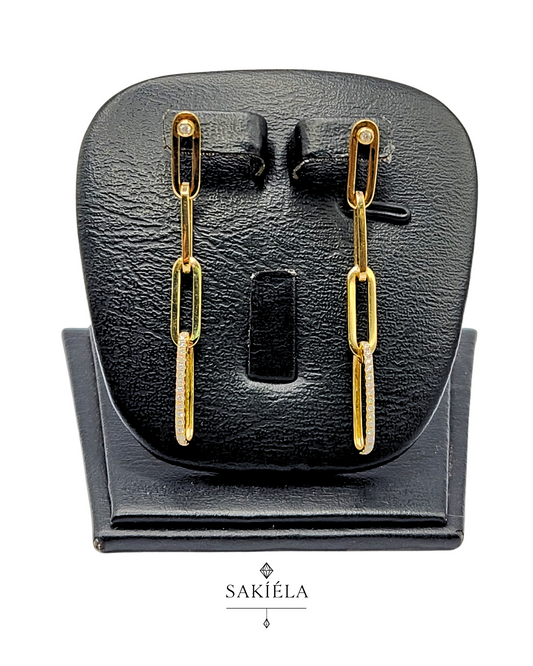 Chain Drop Earrings - 0.35cts