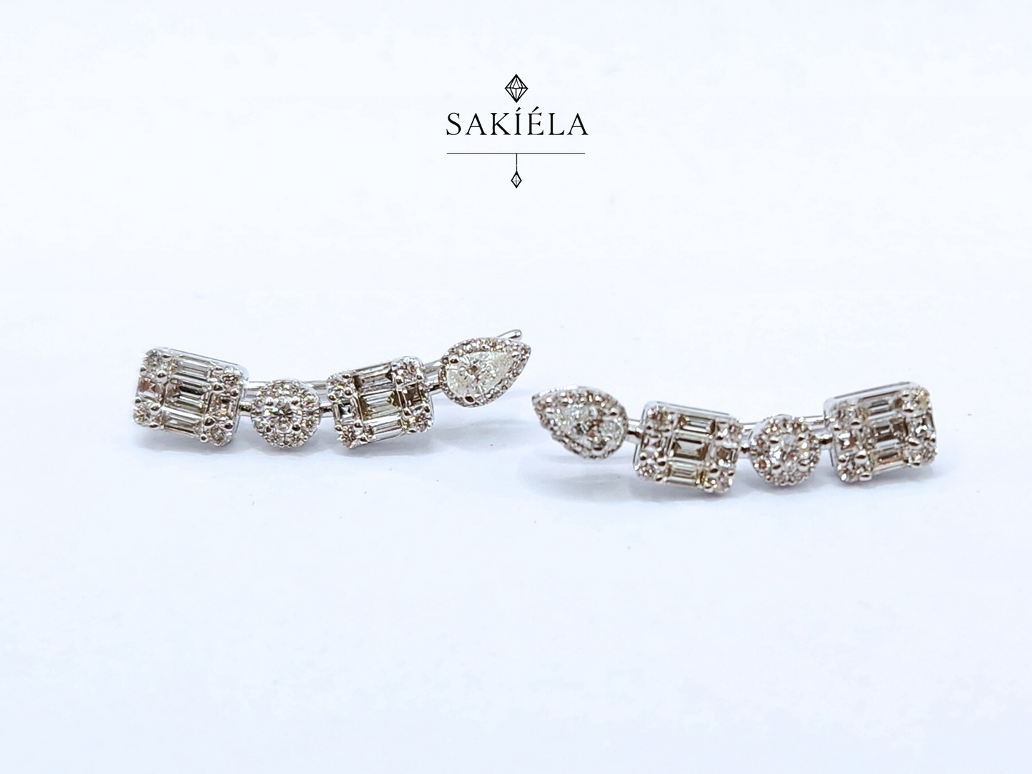 Diamond Quad Shape Earrings