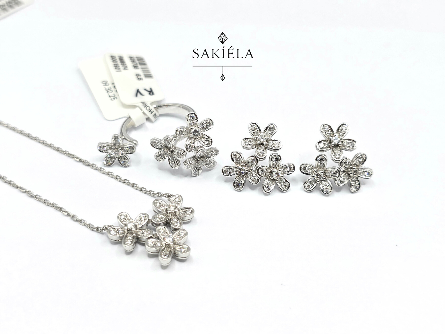 Diamond Floral Set - 2.1cts