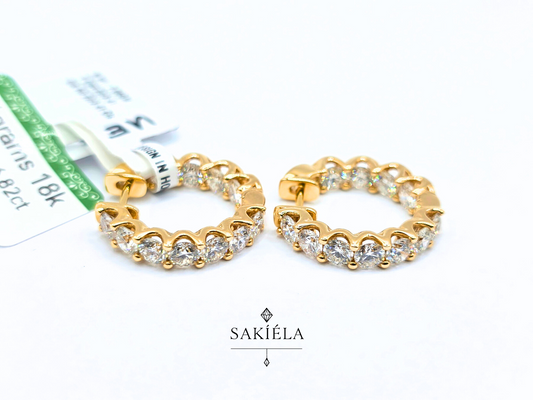 Tennis Earrings - 6.82cts