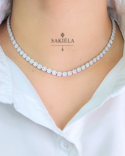Tennis Necklace - 4.522cts