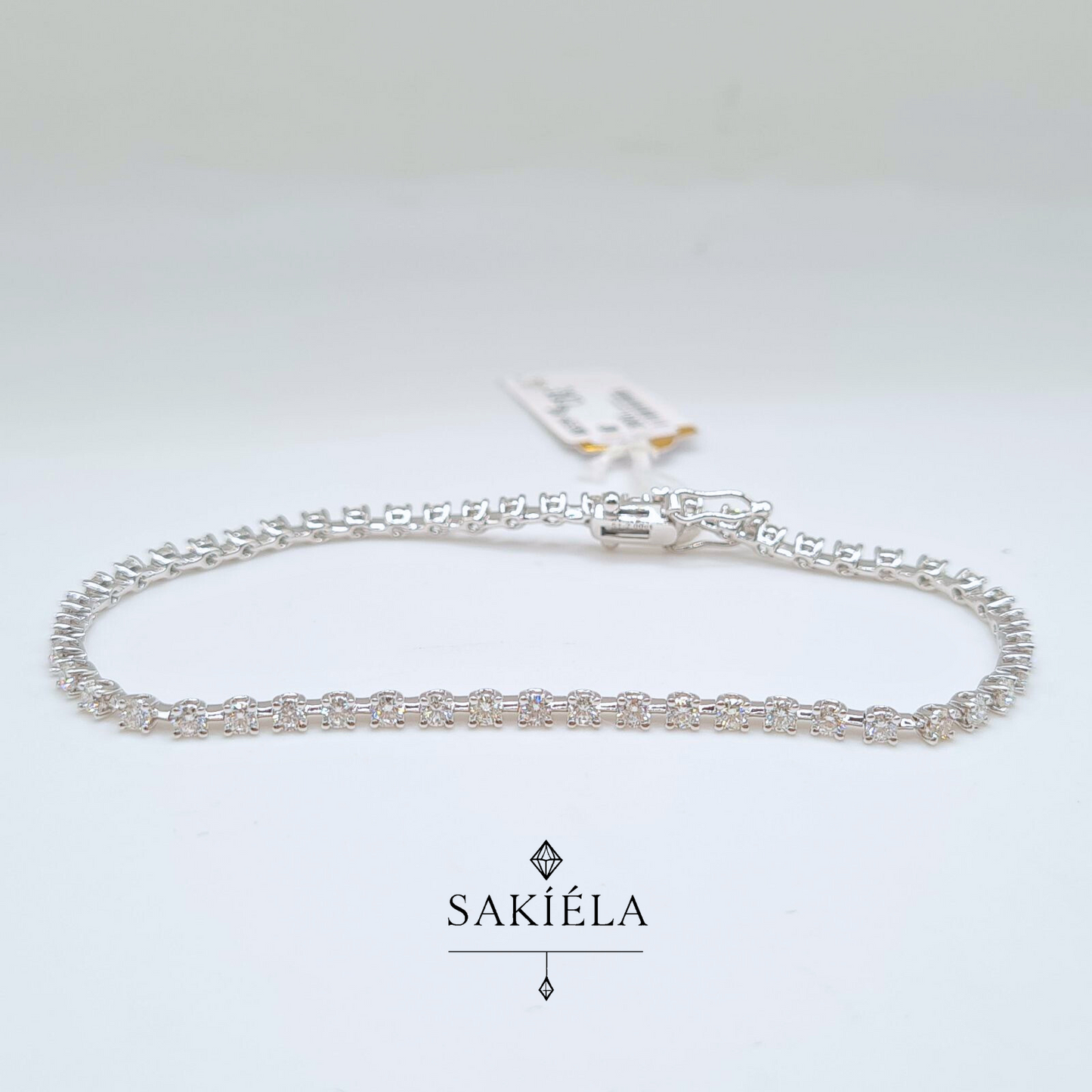 Diamond Tennis White Gold Bracelet