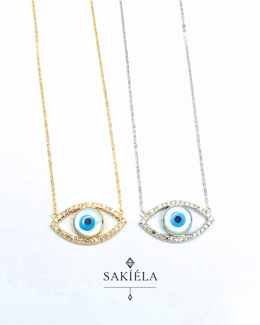 Evil Eye Necklace - 0.215cts