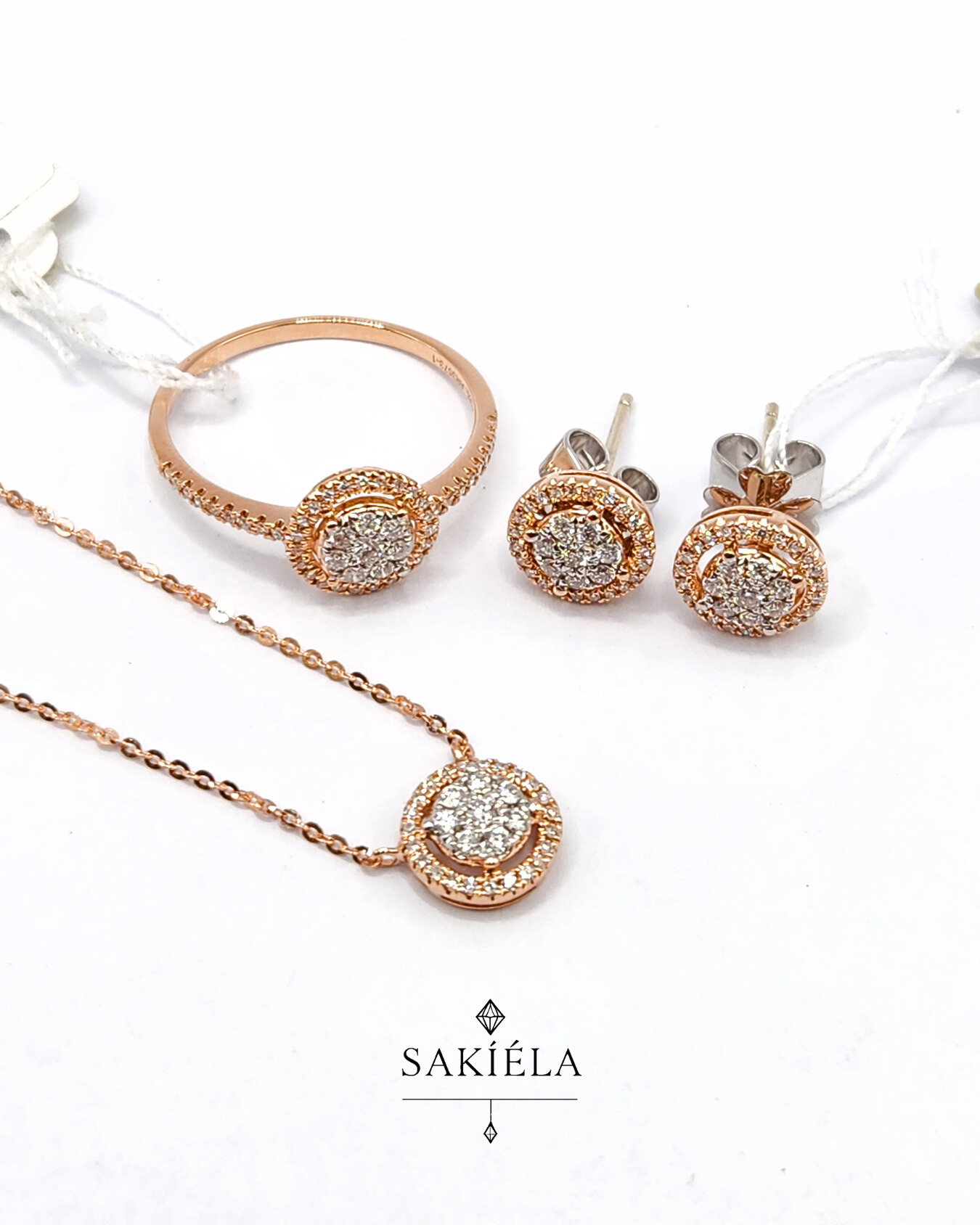 Circle Diamond Set (Rose Gold) - 0.55cts