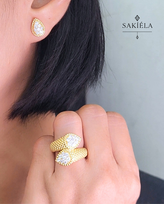 Diamond Ring & Earrings Set 20